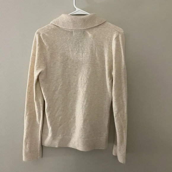 Fenn Wright Manson Womens Ivory Pullover Sweater Medium Knitted Angora Wool - Picture 7 of 7